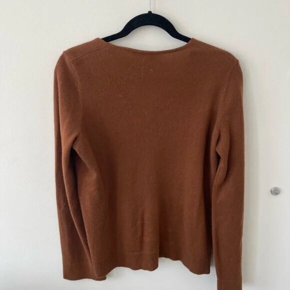 Theory Cashmere Sweater Cognac | Size M - Picture 4 of 4